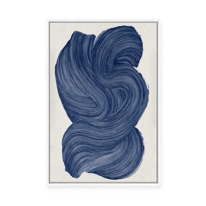 Indigo Pigment II | Framed Canvas