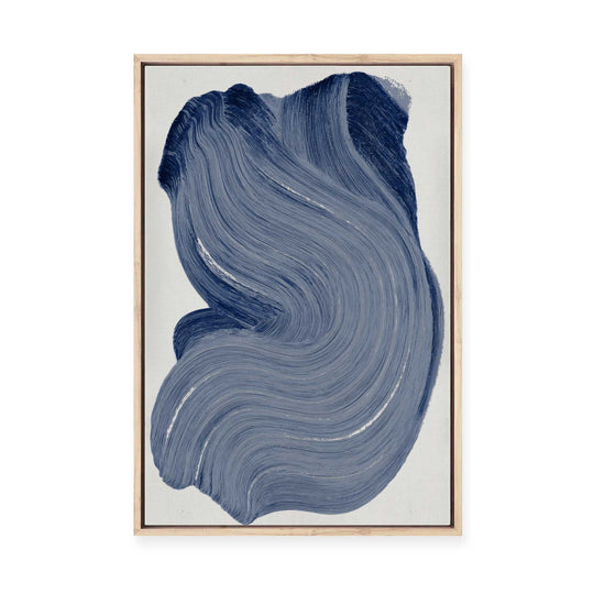 Indigo Pigment I | Framed Canvas