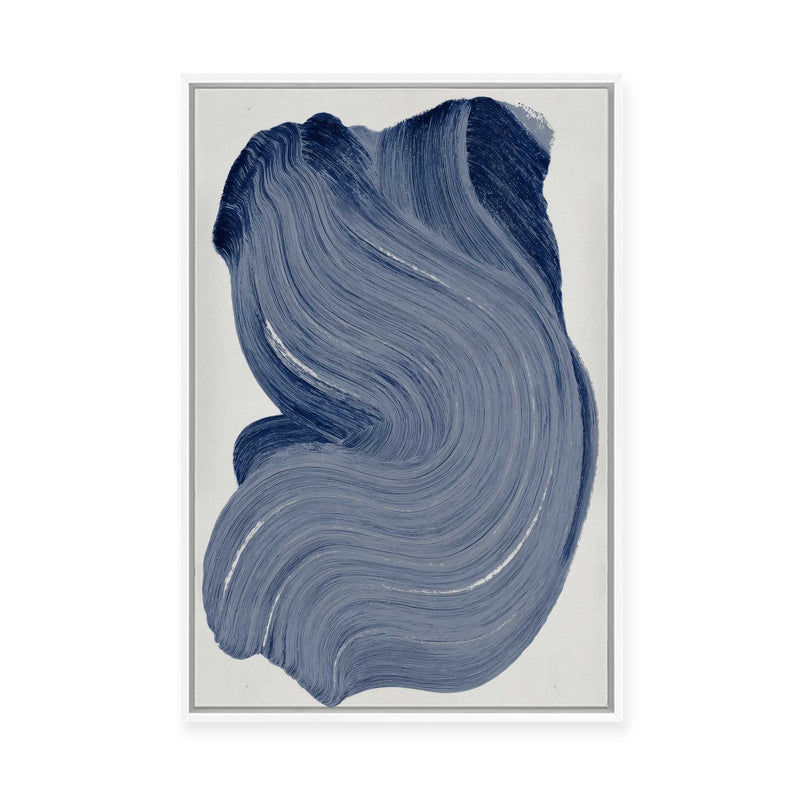Indigo Pigment I | Framed Canvas