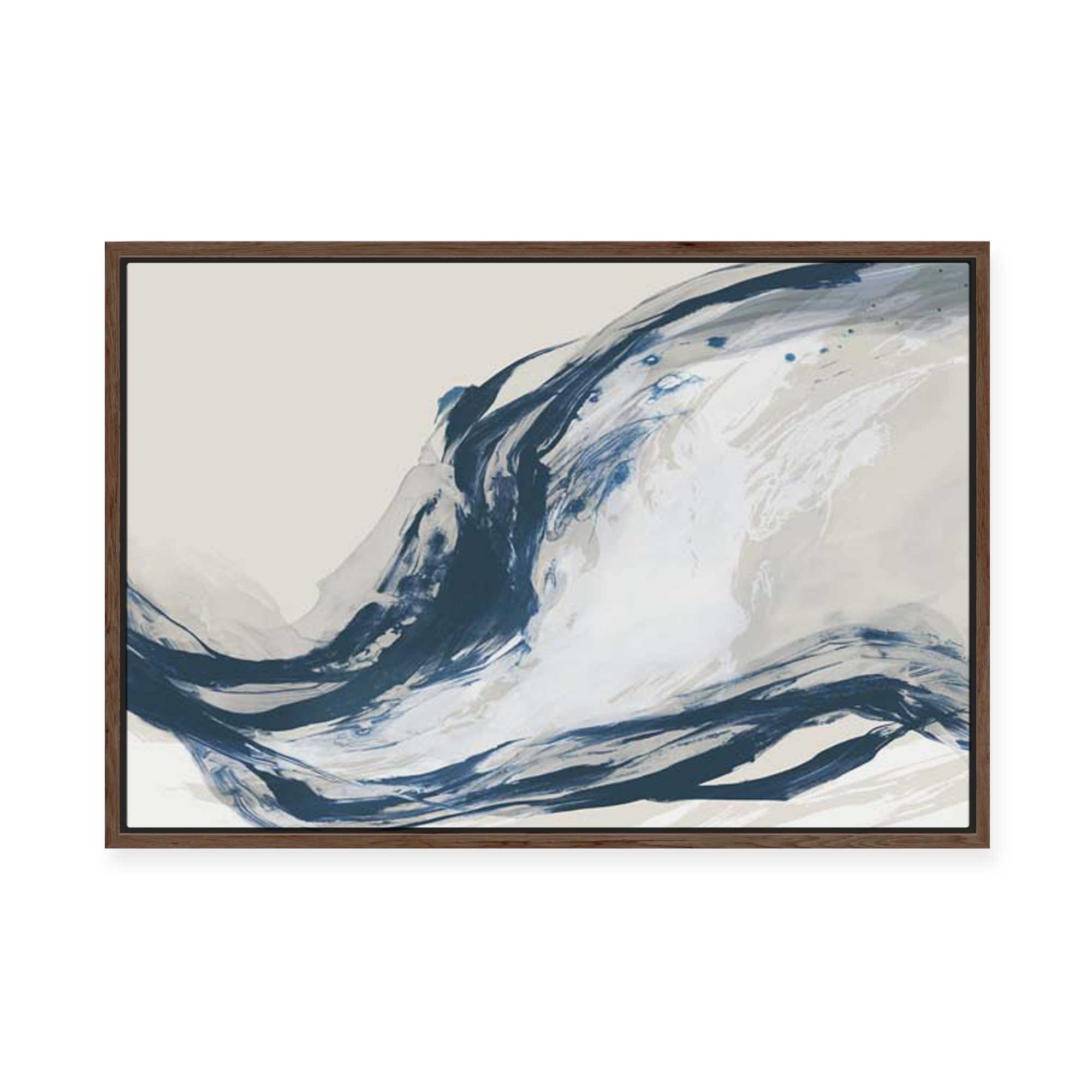 Indigo Surge | Framed Canvas