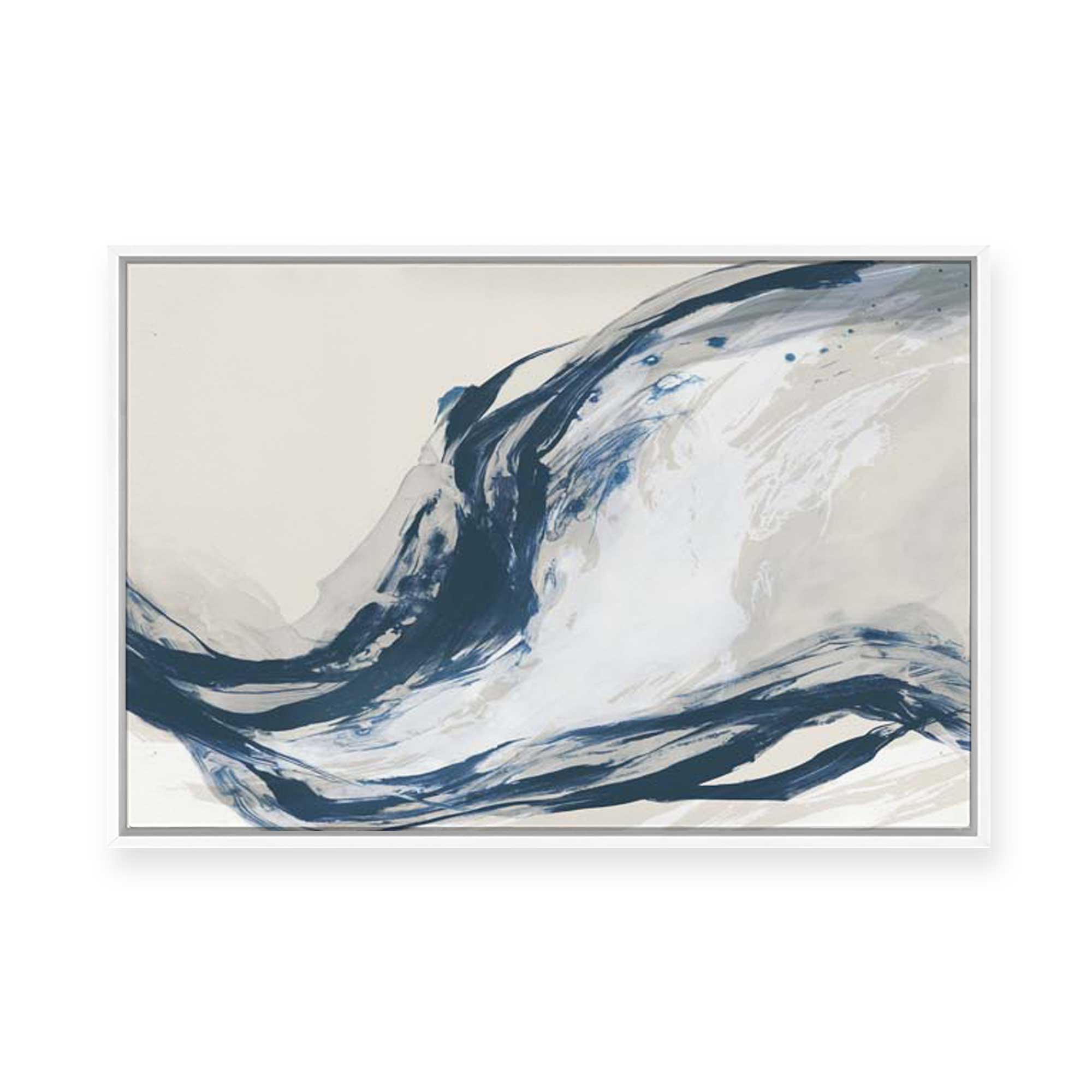 Indigo Surge | Framed Canvas