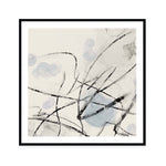 Ink Trails on Soft Blue Mist II