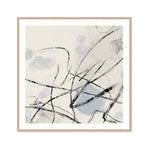 Ink Trails on Soft Blue Mist II