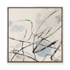 Ink Trails on Soft Blue Mist II | Framed Canvas