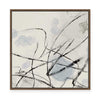 Ink Trails on Soft Blue Mist II | Framed Canvas