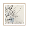 Ink Trails on Soft Blue Mist I