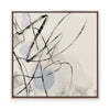 Ink Trails on Soft Blue Mist I | Framed Canvas