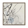 Ink Trails on Soft Blue Mist I | Framed Canvas