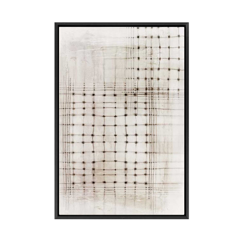 Intersecting Lines in Quiet Neutrality II | Framed Canvas