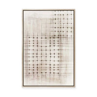 Intersecting Lines in Quiet Neutrality II | Framed Canvas