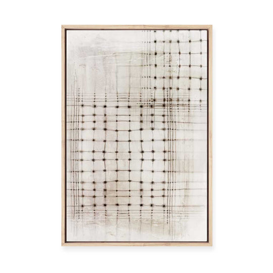 Intersecting Lines in Quiet Neutrality II | Framed Canvas