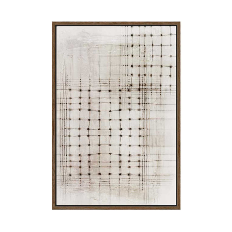 Intersecting Lines in Quiet Neutrality II | Framed Canvas