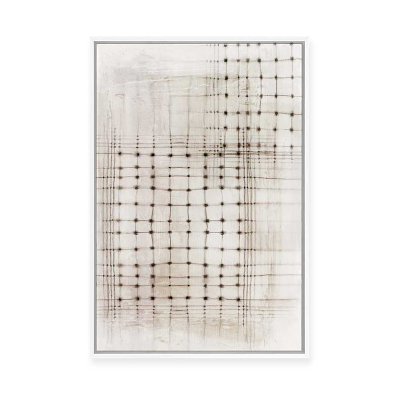 Intersecting Lines in Quiet Neutrality II | Framed Canvas