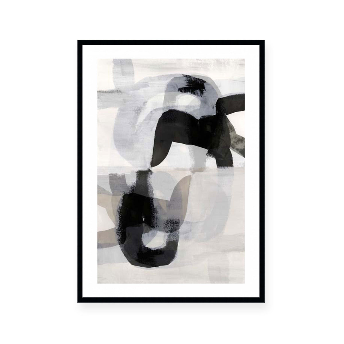 Interwoven Monochrome Shapes II