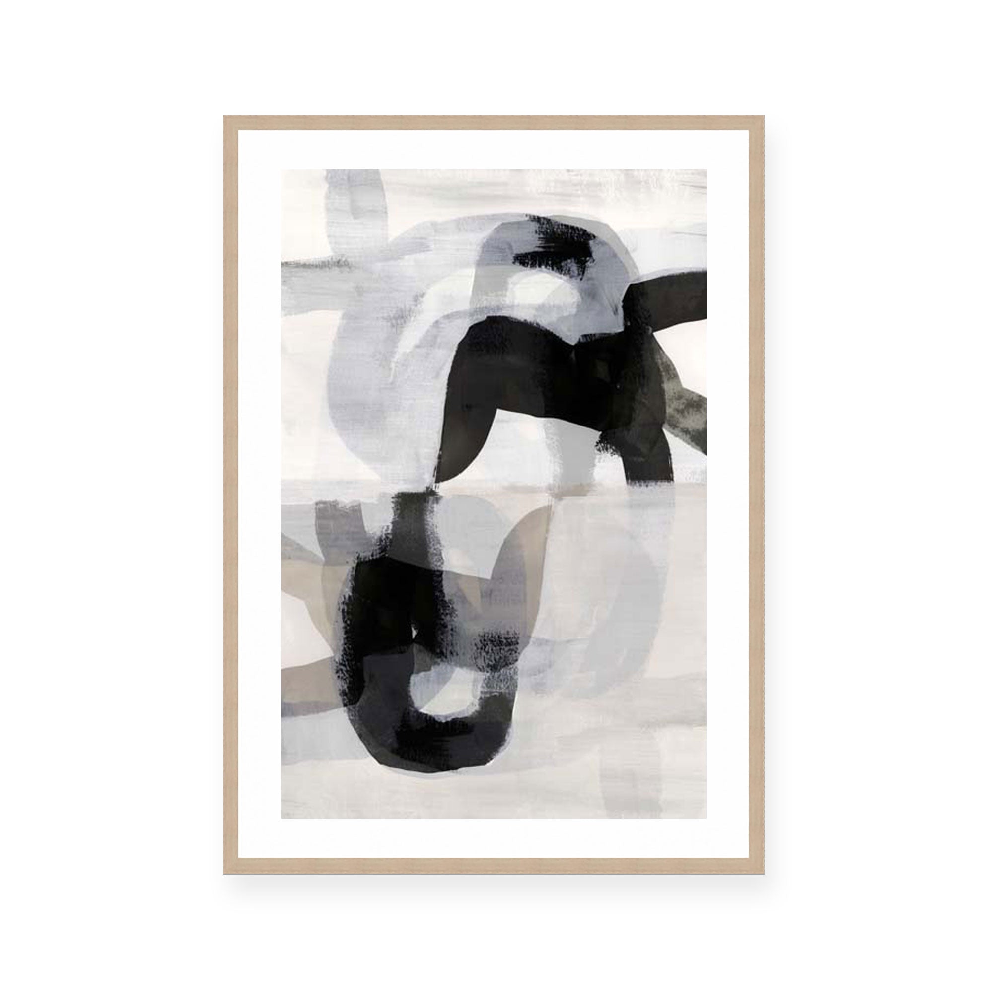 Interwoven Monochrome Shapes II
