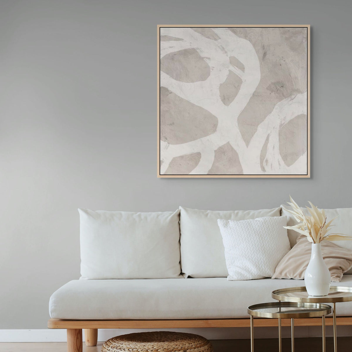 Interwoven I | Framed Canvas