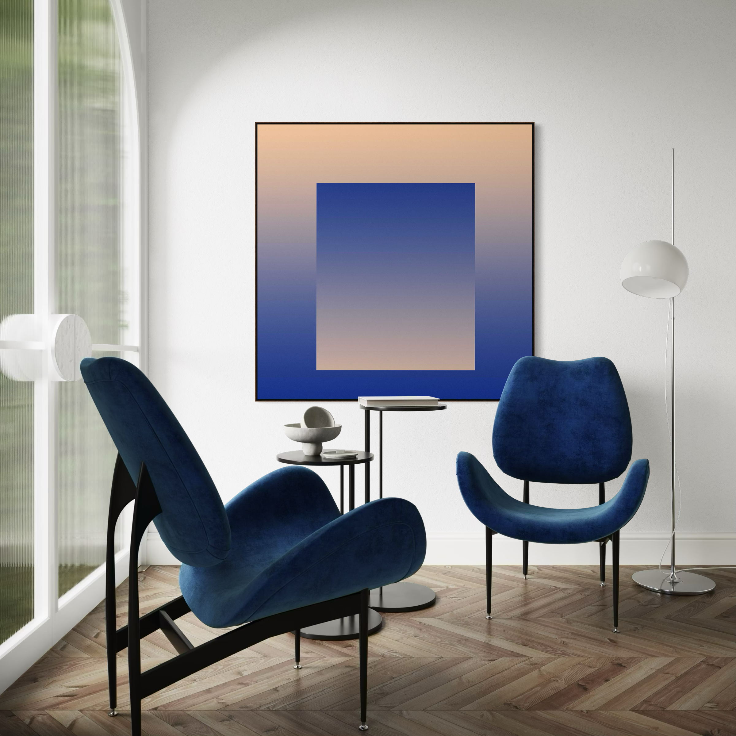 Introspect 1 | Square | Framed Canvas