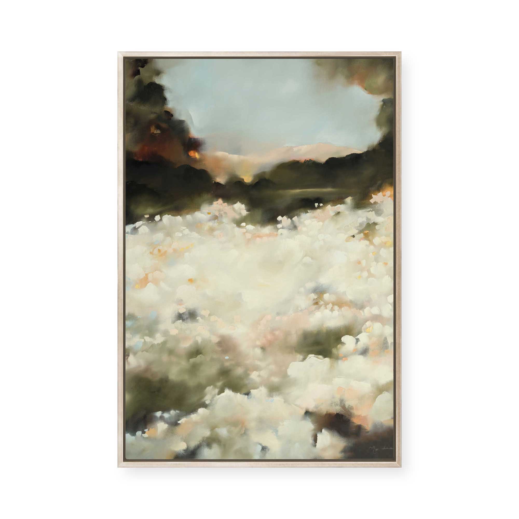 Ivory Dawn | Framed Canvas