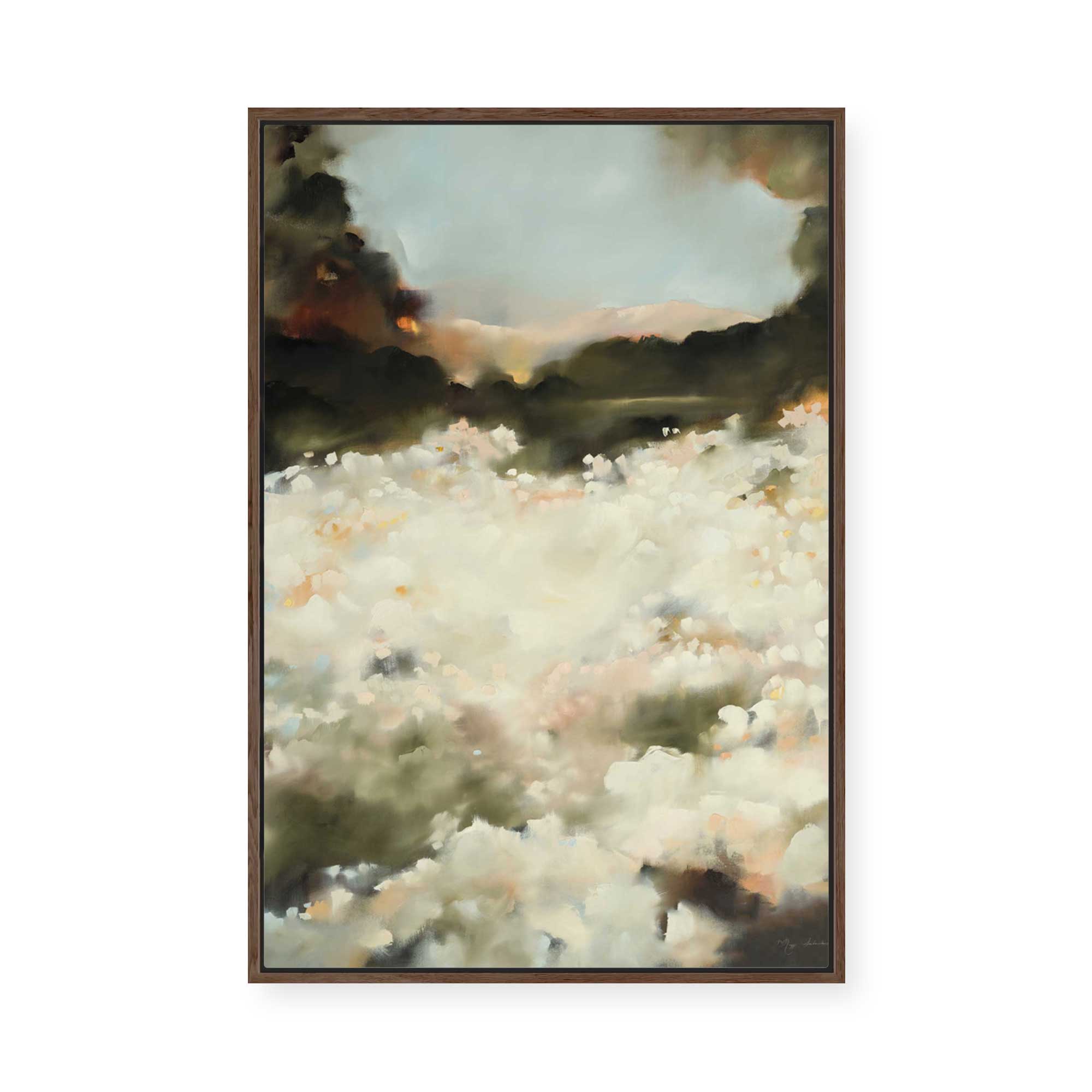 Ivory Dawn | Framed Canvas