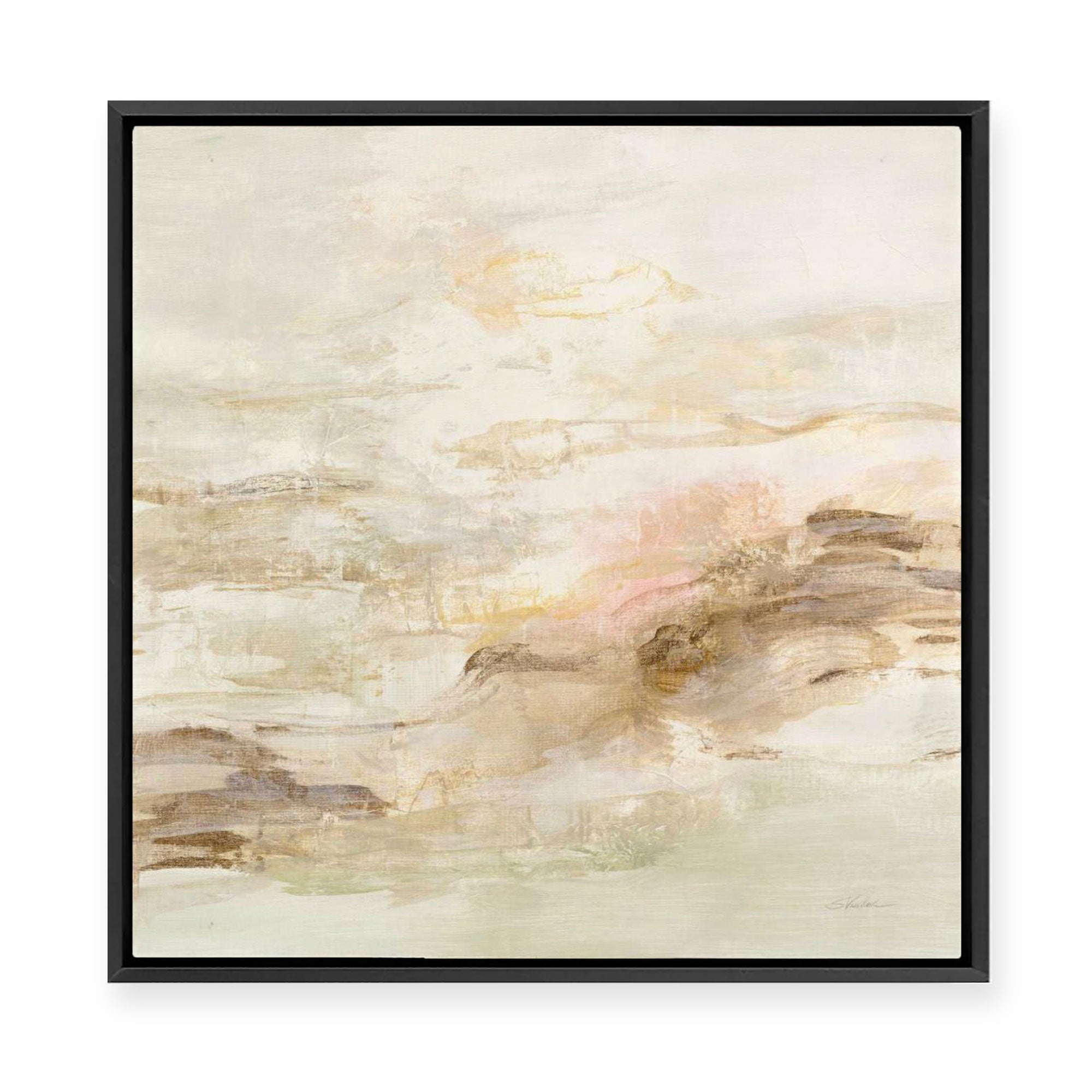 Ivory Hues | Framed Canvas