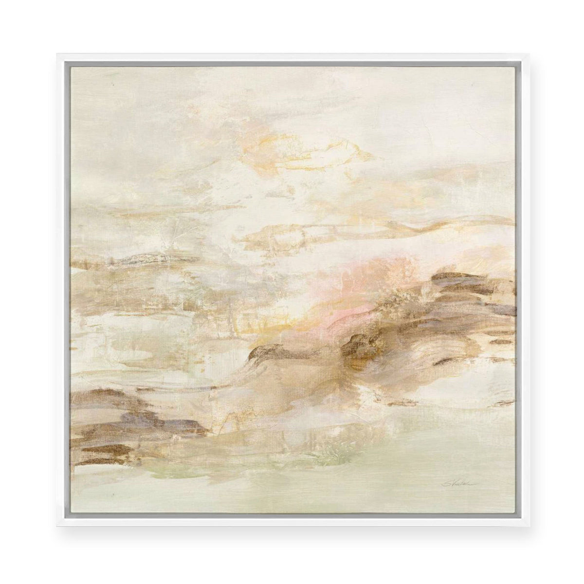 Ivory Hues | Framed Canvas