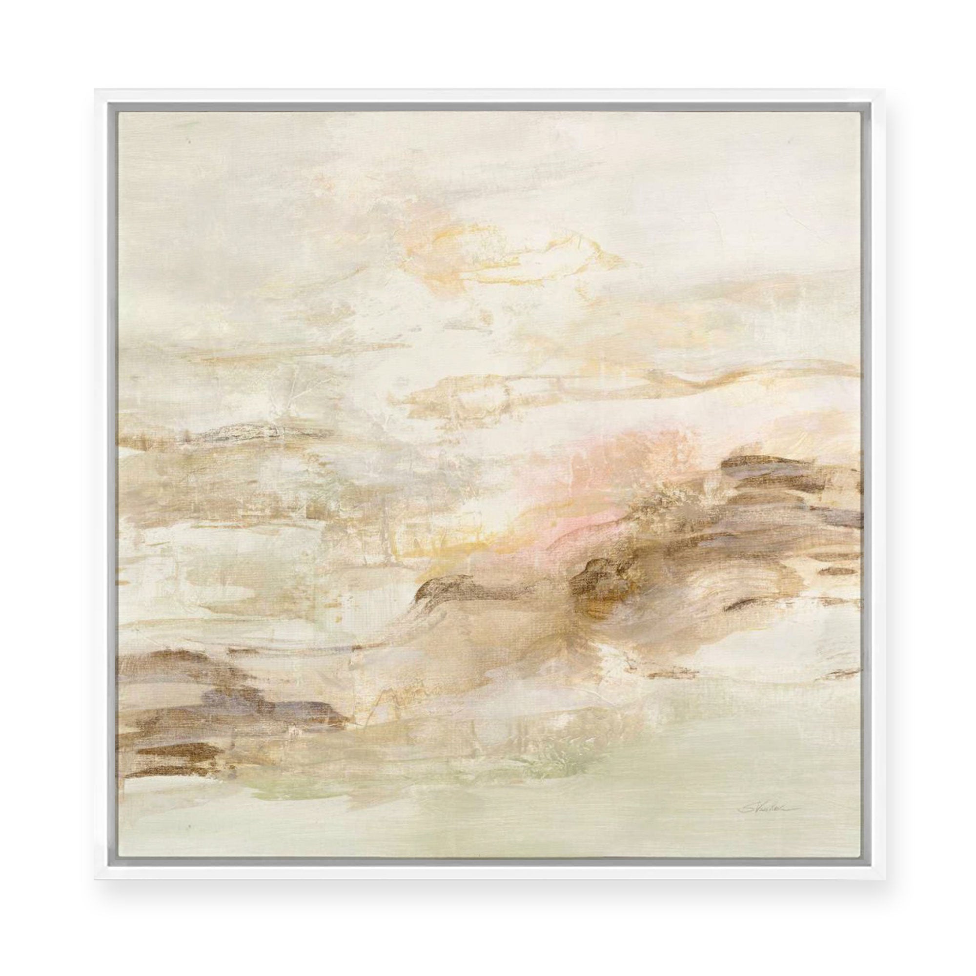 Ivory Hues | Framed Canvas