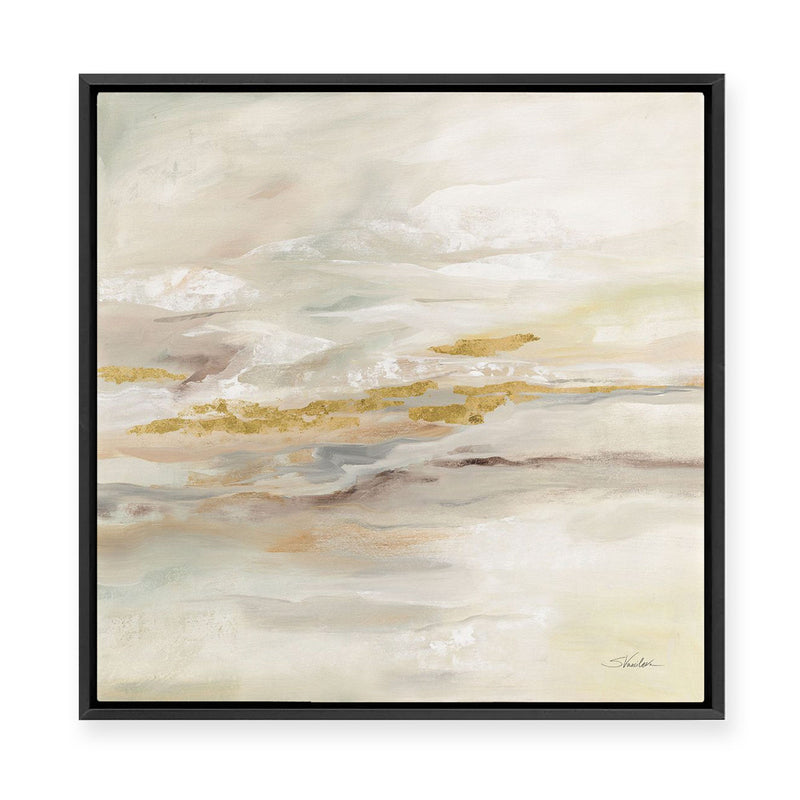 Copy of January Slopes | Gold | Framed Canvas