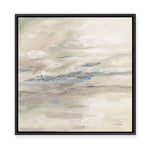 January Slopes | Blue | Framed Canvas