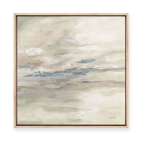 January Slopes | Blue | Framed Canvas