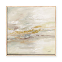 January Slopes | Gold | Framed Canvas