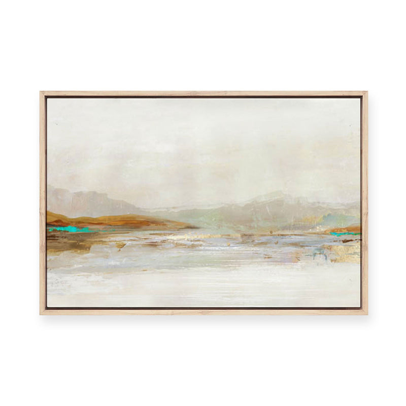 Lake in the Fog | Framed Canvas