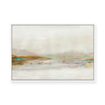 Lake in the Fog | Framed Canvas