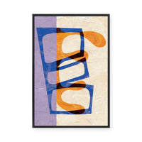 Layered Abstract Shapes | Framed Canvas
