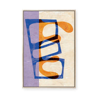 Layered Abstract Shapes | Framed Canvas