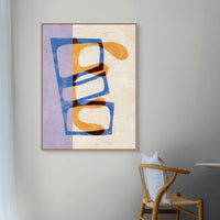 Layered Abstract Shapes | Framed Canvas