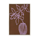 Lilac Umber | Framed Canvas