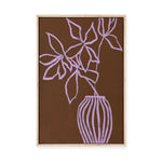 Lilac Umber | Framed Canvas