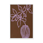 Lilac Umber | Framed Canvas