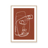 Line Art Abstract Terracotta II