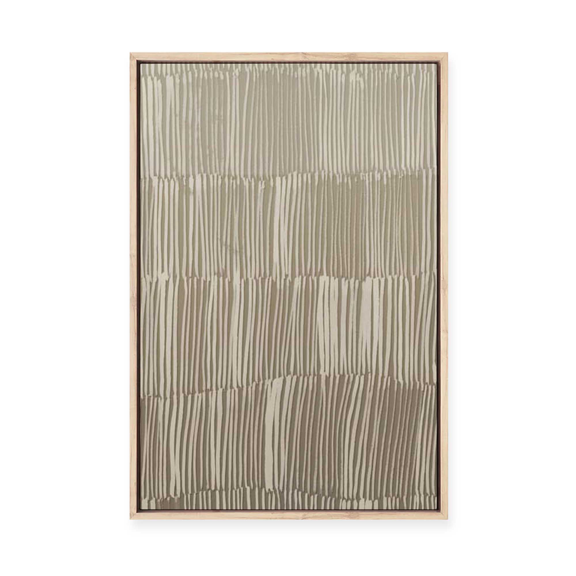 Linear Calm II | Framed Canvas
