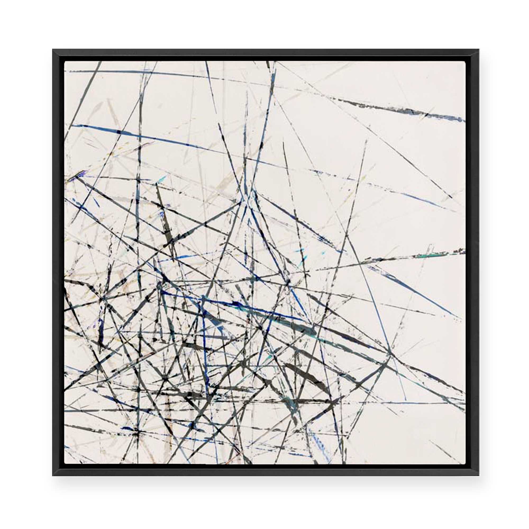 Linear Echoes | Framed Canvas