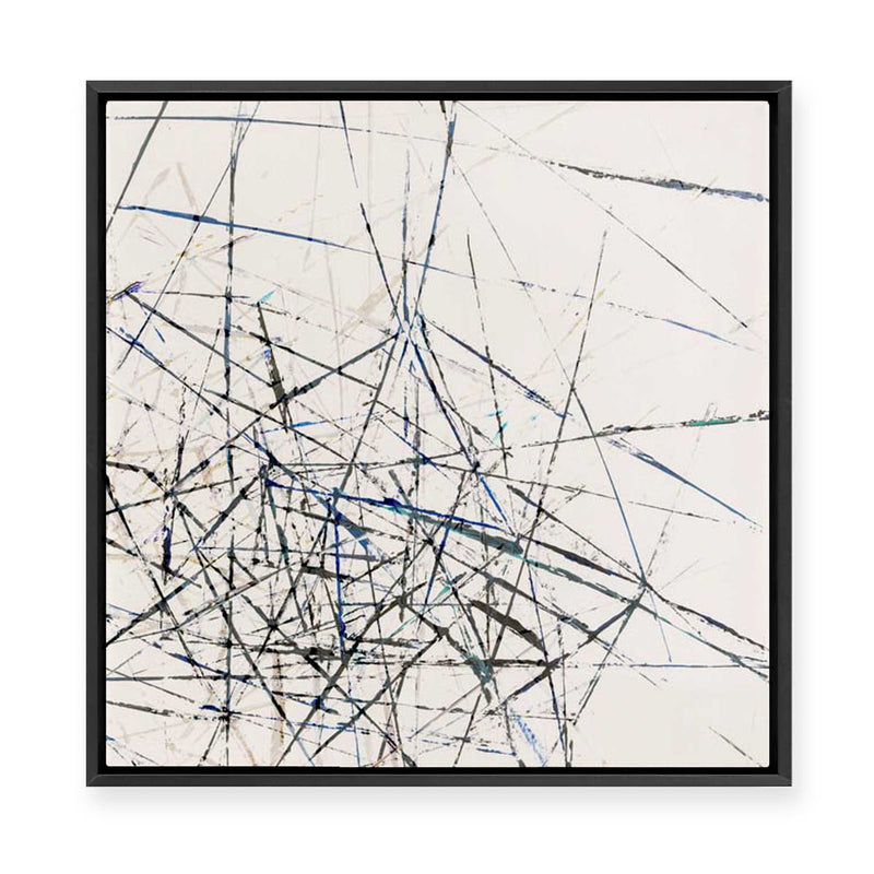 Linear Echoes | Framed Canvas
