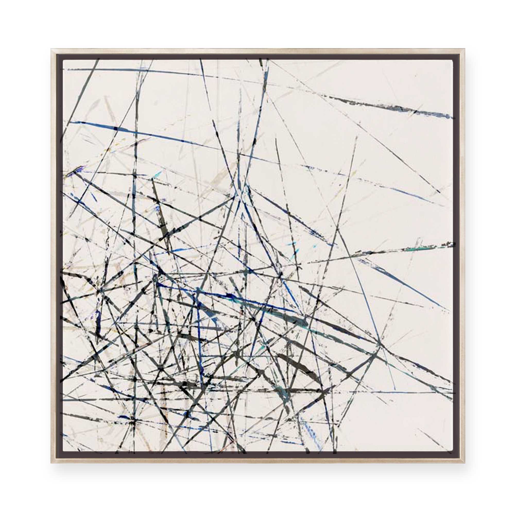 Linear Echoes | Framed Canvas