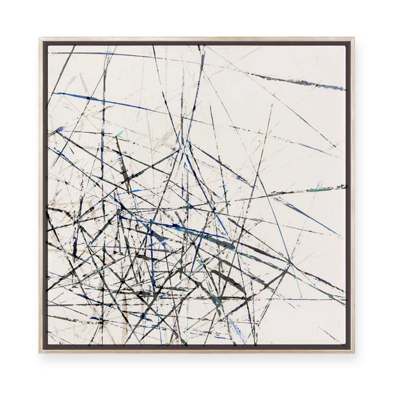 Linear Echoes | Framed Canvas