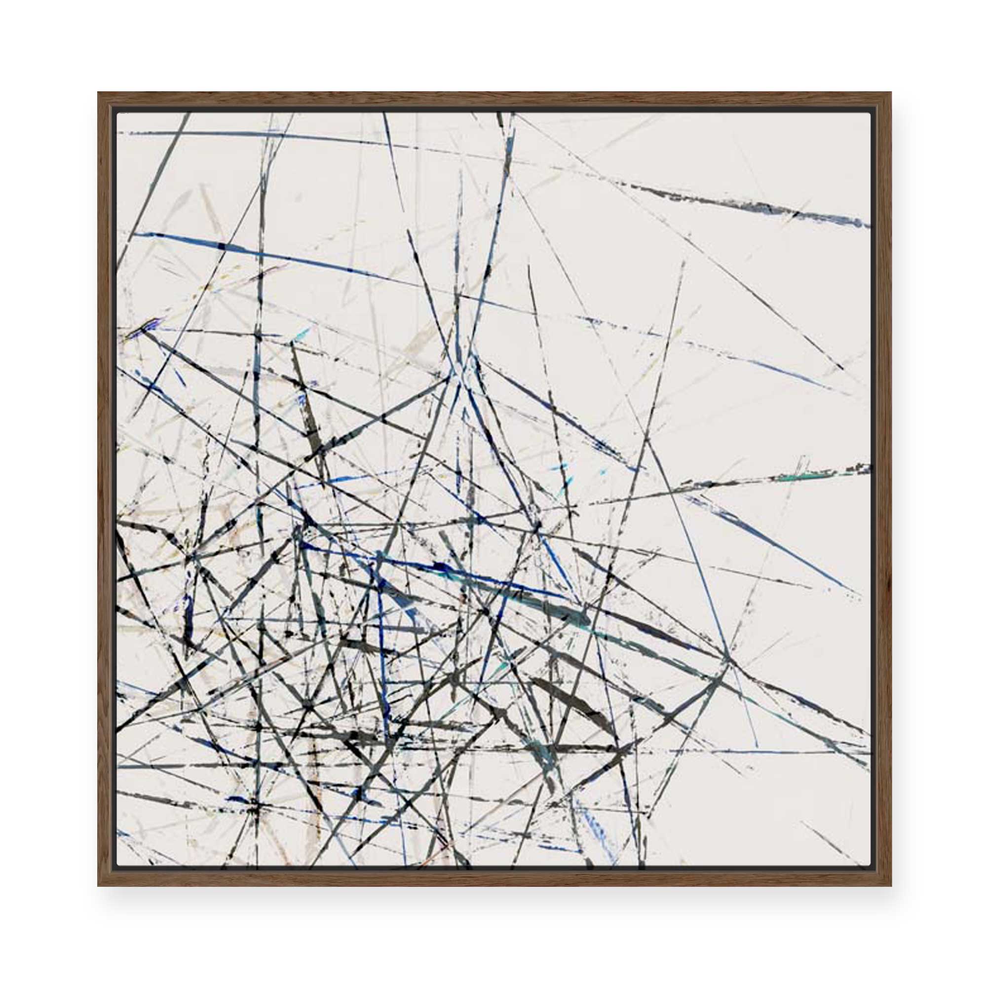 Linear Echoes | Framed Canvas
