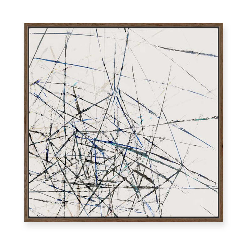 Linear Echoes | Framed Canvas