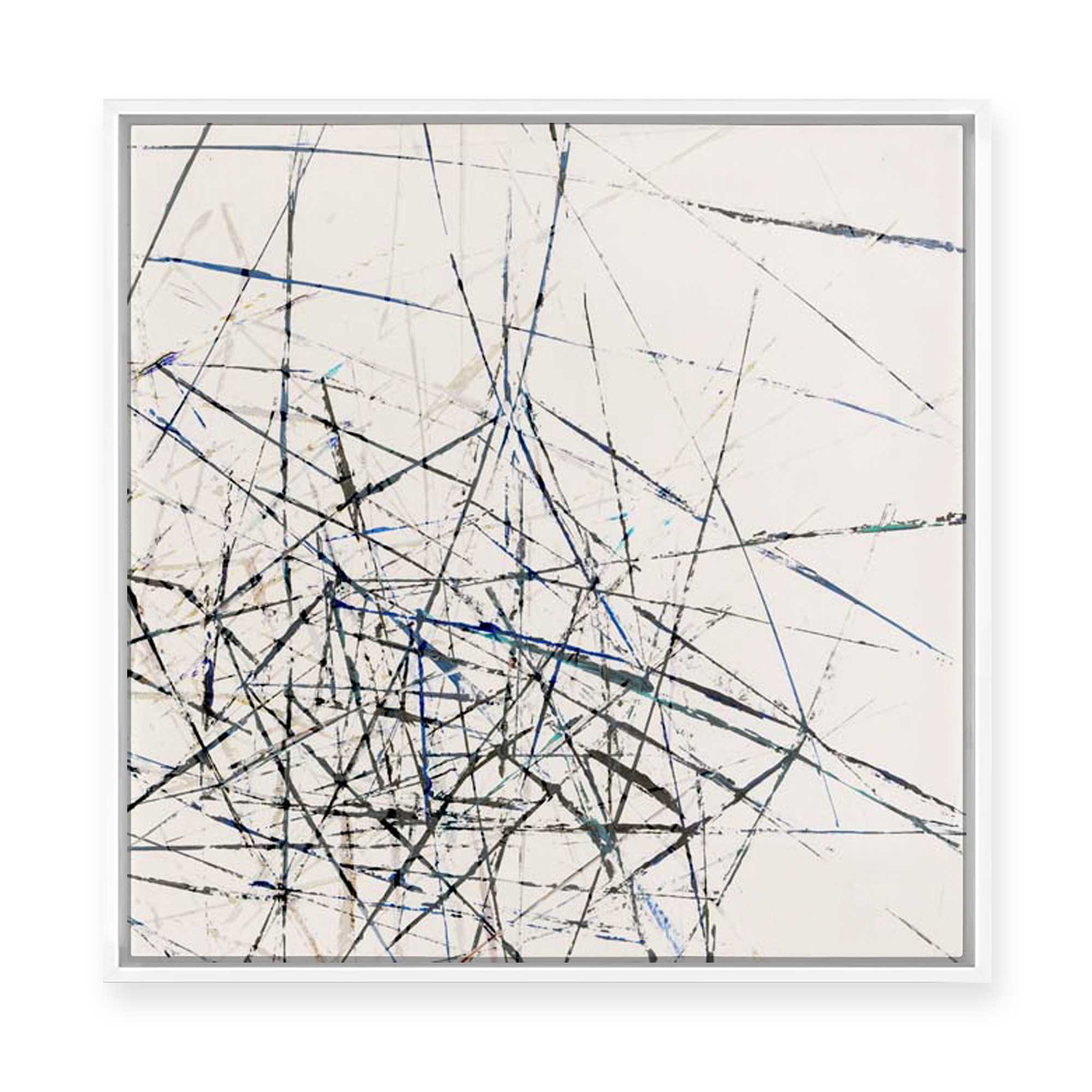 Linear Echoes | Framed Canvas