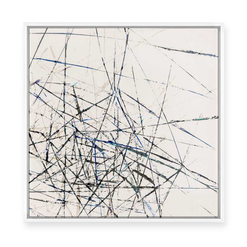 Linear Echoes | Framed Canvas