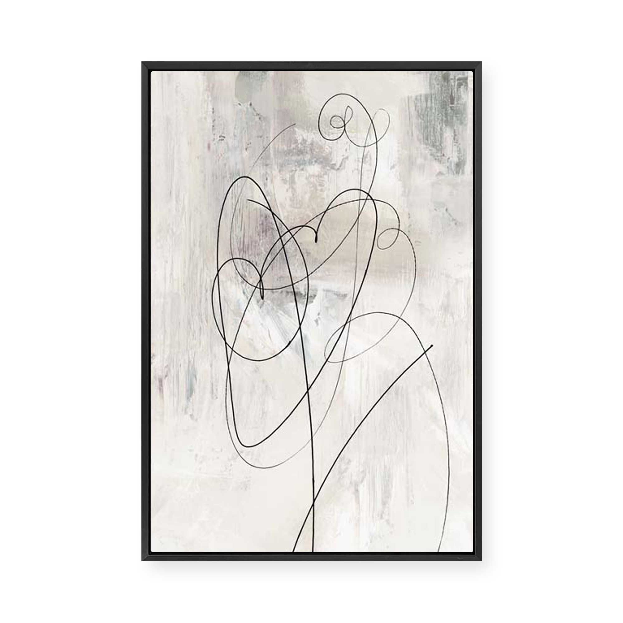 Lines of Serenity and Motion II | Framed Canvas