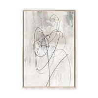 Lines of Serenity and Motion II | Framed Canvas